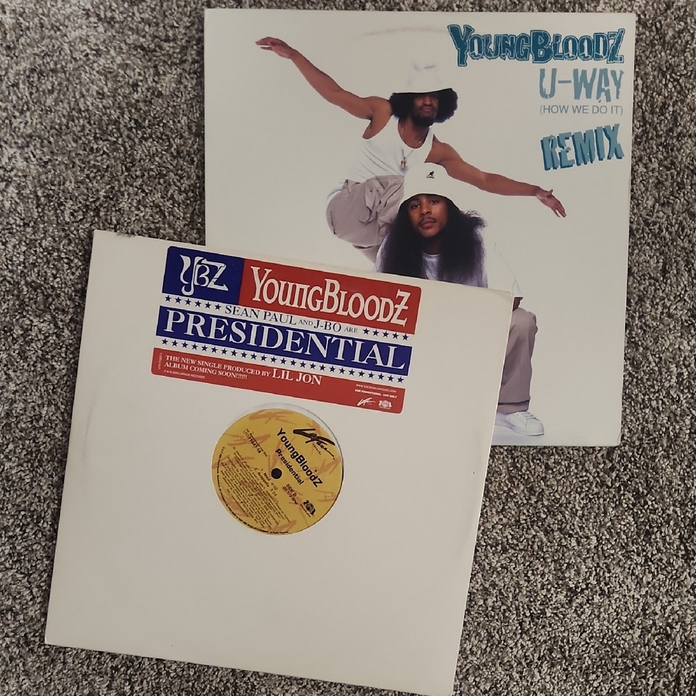 2 YoungBloodZ Vinyl Single Records, Very Clean Condition